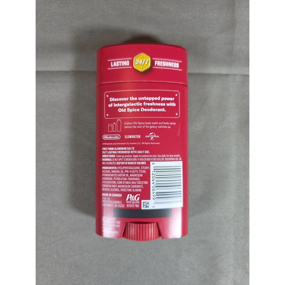 Old Spice Castle Crush Celestial Citrus Deodorant Super Mario Movie‎ Peach 3.0oz